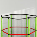 HOMCOM Kids Trampoline Mini Bouncer w/ Enclosure Net for 3-6 Years Green