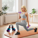 SPORTNOW Dumbbells Set With Storage Rack, 2 X 1kg, 2 X 2kg, 2 X 3kg, Pink