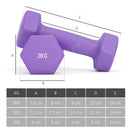 SPORTNOW Dumbbells Set With Storage Rack, 2 X 1kg, 2 X 2kg, 2 X 3kg, Pink
