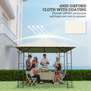 Outsunny 3 x 3(m) Gazebo Canopy Replacement Cover with Drain Holes