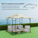 Outsunny 3 x 3(m) Gazebo Canopy Replacement Cover with Drain Holes
