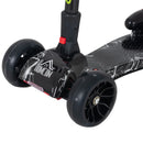 HOMCOM Kids 3 Wheel  Scooter with  Water Spray -  Black