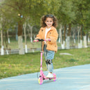 AIYAPLAY Scooter for Kids, Folding Kick Scooter w/ Adjustable Handle