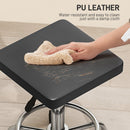 HOMCOM PU Leather Rolling Stool, Height Adjustable Salon Chair