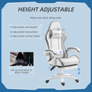 Vinsetto Racing Style Gaming Chair With Reclining Function Footrest, Grey