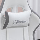 Vinsetto Racing Style Gaming Chair With Reclining Function Footrest, Grey