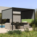 Outsunny 3 x 3(m) Pergola Metal Gazebo Outdoor Sun Shade Shelter Canopy
