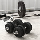 HOMCOM 25KG Adjustable Dumbbells Weight Set Hand Weight for Body Fitness