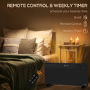 2000W Electric Convector Heater, Quiet Space Heater with LED Display, Black