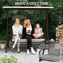 Outsunny 3 Seater Garden Swing Seat Bed with Adjustable Canopy