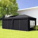 Outsunny 3 x 6m Pop Up Gazebo Height Adjustable Party Tent w/ Storage Bag Grey
