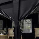 Outsunny 3 x 6m Pop Up Gazebo Height Adjustable Party Tent w/ Storage Bag Grey