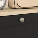 HOMCOM Narrow Shoe Cabinet with 3 Flip Drawers for 18 Pairs of Shoes Black