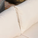 Outsunny Rattan Corner Sofa Set with Coffee Table - Beige