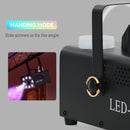 HOMCOM Halloween Fog Machine with 13 LED Colours and 4 Effects, 450W 2000CFM