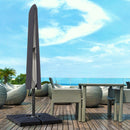 Outsunny Garden Parasol Cover for 2-4m Outdoor Umbrella Protector w/ Rod, Zipper