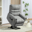 HOMCOM Power Lift Recliner Chair For Elderly With Massage And Heat Grey