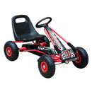 HOMCOM Kids Pedal Go Kart - Red & Black