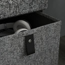 HOMCOM Shoe Bench With Seat, Shoe Storage Bench With Fabric Drawers