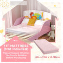 AIYAPLAY Toddler Bed, Cute Animal-Themed Kids Bed Frame, 143 x 77 x 60cm