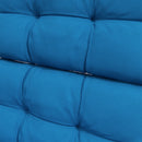 Outsunny 2pc Outdoor Seat Cushion with Backrest, Ties, for Garden