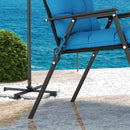 Outsunny 2pc Outdoor Seat Cushion with Backrest, Ties, for Garden