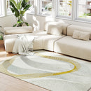 HOMCOM Machine Washable Rug, Allergy-Friendly Floor Carpet, Cream White