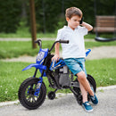 AIYAPLAY 12V Kids Orange Electric Motorbike W/ Twist Grip Throttle, Music