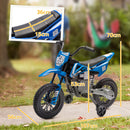 AIYAPLAY 12V Kids Orange Electric Motorbike W/ Twist Grip Throttle, Music