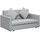 HOMCOM 2 Seater Sofa Bed Convertible Bed Settee w/ 2 Cushions