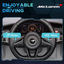 AIYAPLAY Orange McLaren 765LT Licensed 12V Kids Ride On Car W/ MP3 Music