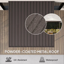 Outsunny 3 x 3(m) Waterproof Metal Pergola Easy to Assemble Lean to Pergola