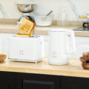 HOMCOM 1.5L 3000W Fast Boil Electric Kettle and 2 Slice Toaster Set
