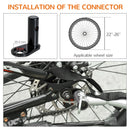 HOMCOM Collapsible Bike Trailer for Kids - Orange