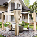 Outsunny 3 x 3(m) Pergola with Retractable Roof and Curtains