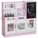 AIYAPLAY Play Kitchen W/ Toy Phone, Chalkboard, Sink