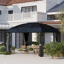 Outsunny 3 x 4m Hardtop Gazebo Aluminium Garden Pavilion
