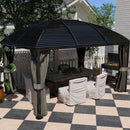 Outsunny 3 x 4m Hardtop Gazebo Aluminium Garden Pavilion