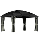 Outsunny 3 x 4m Hardtop Gazebo Aluminium Garden Pavilion