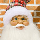 HOMCOM 133cm Animated Life Size Santa Claus with Sound Activated for Party