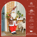 HOMCOM 133cm Animated Life Size Santa Claus with Sound Activated for Party