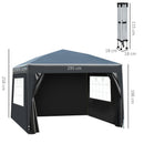 Outsunny  Gazebo 3m x 3m - Black