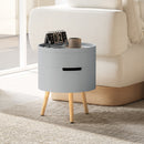 HOMCOM Side Coffee Table End Desk Night Stand w/ Detachable Tray, Grey