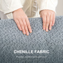 HOMCOM 138 cm Chenille Fabric Loveseat Sofa with S-springs