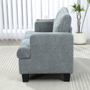 HOMCOM 138 cm Chenille Fabric Loveseat Sofa with S-springs