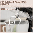 HOMCOM Electric Stand Mixer, 4.5L Food Mixer With Dough Hook, Whisk