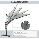 Outsunny Hanging Umbrella 3m - Dark Grey