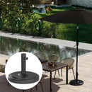 Outsunny 22kg Garden Parasol Base, Round HDPE Sun Umbrella Base, Black