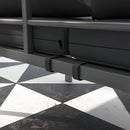 Outsunny 3-Seater Aluminium Garden Bench w/ Cushions, Backrest & Armrest, Grey