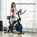 SPORTNOW Indoor Exercise Bike Stationary Bike for Home Gym Workout, Blue